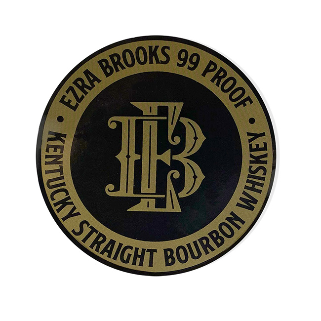 Ezra Brooks Round Decal